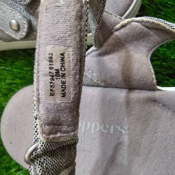 Grasshopper Sandals Womens 10 M Gray Ortholite Cush Insoles adjust heel strap - Picture 7 of 7